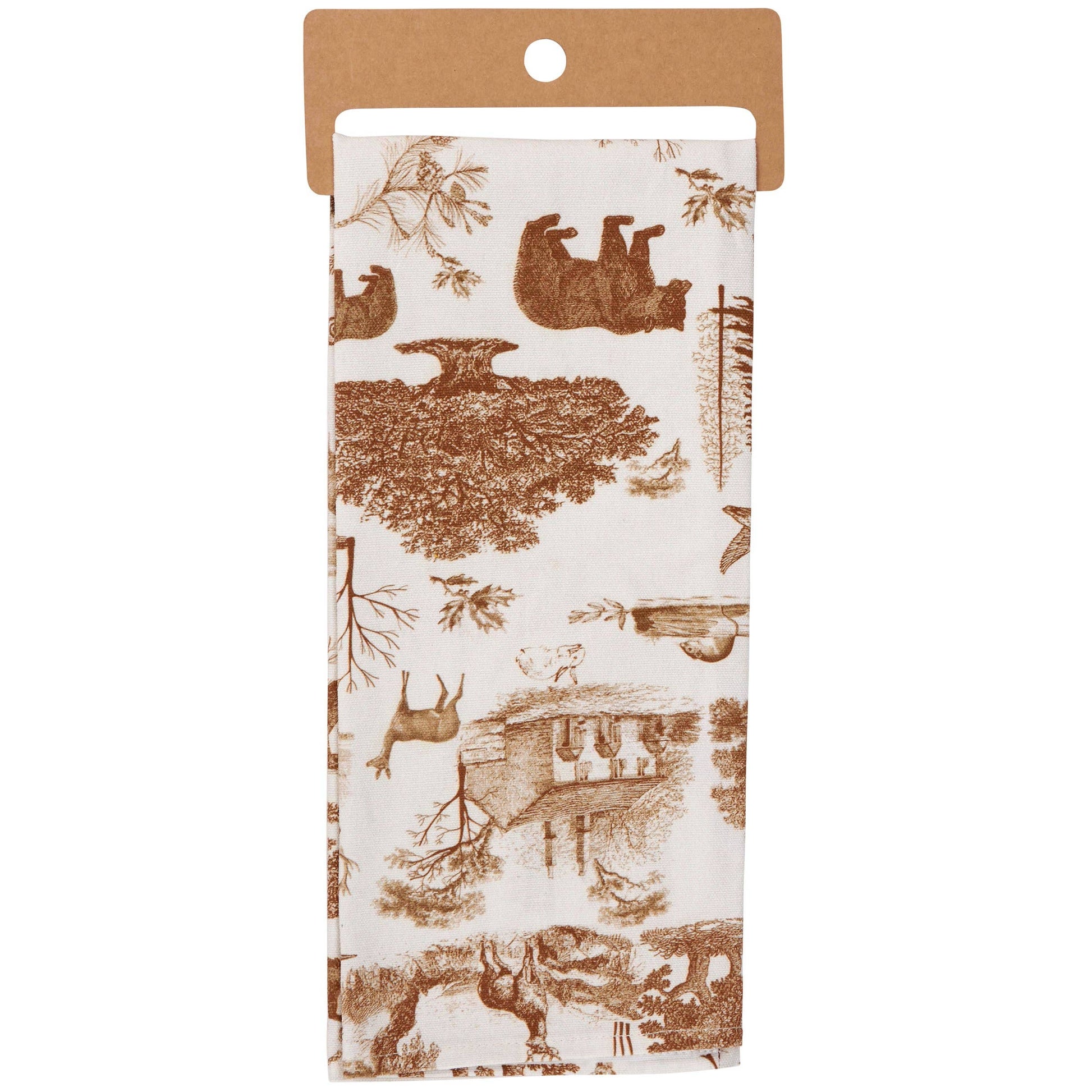 Cabin Toile Kitchen Towel