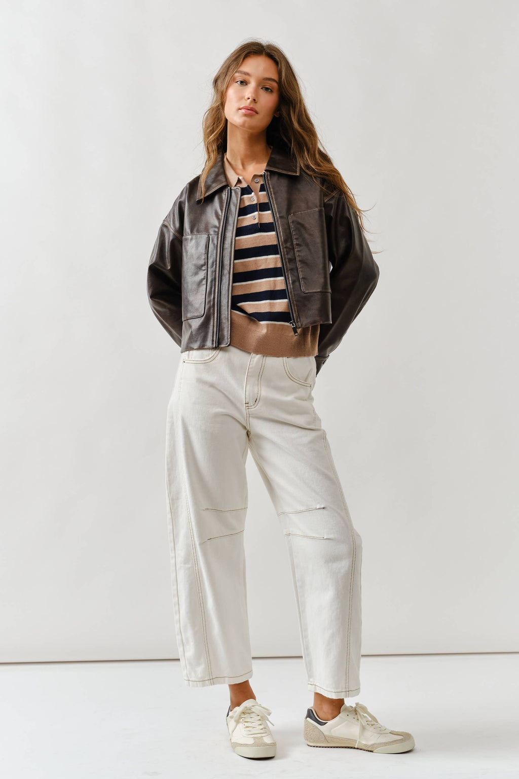 MAJ3310 VINTAGE WASHED LEATHER JACKET