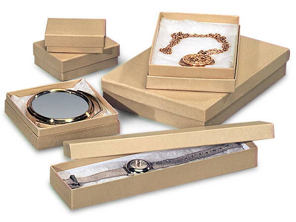 Brown Kraft Jewelry Gift Boxes