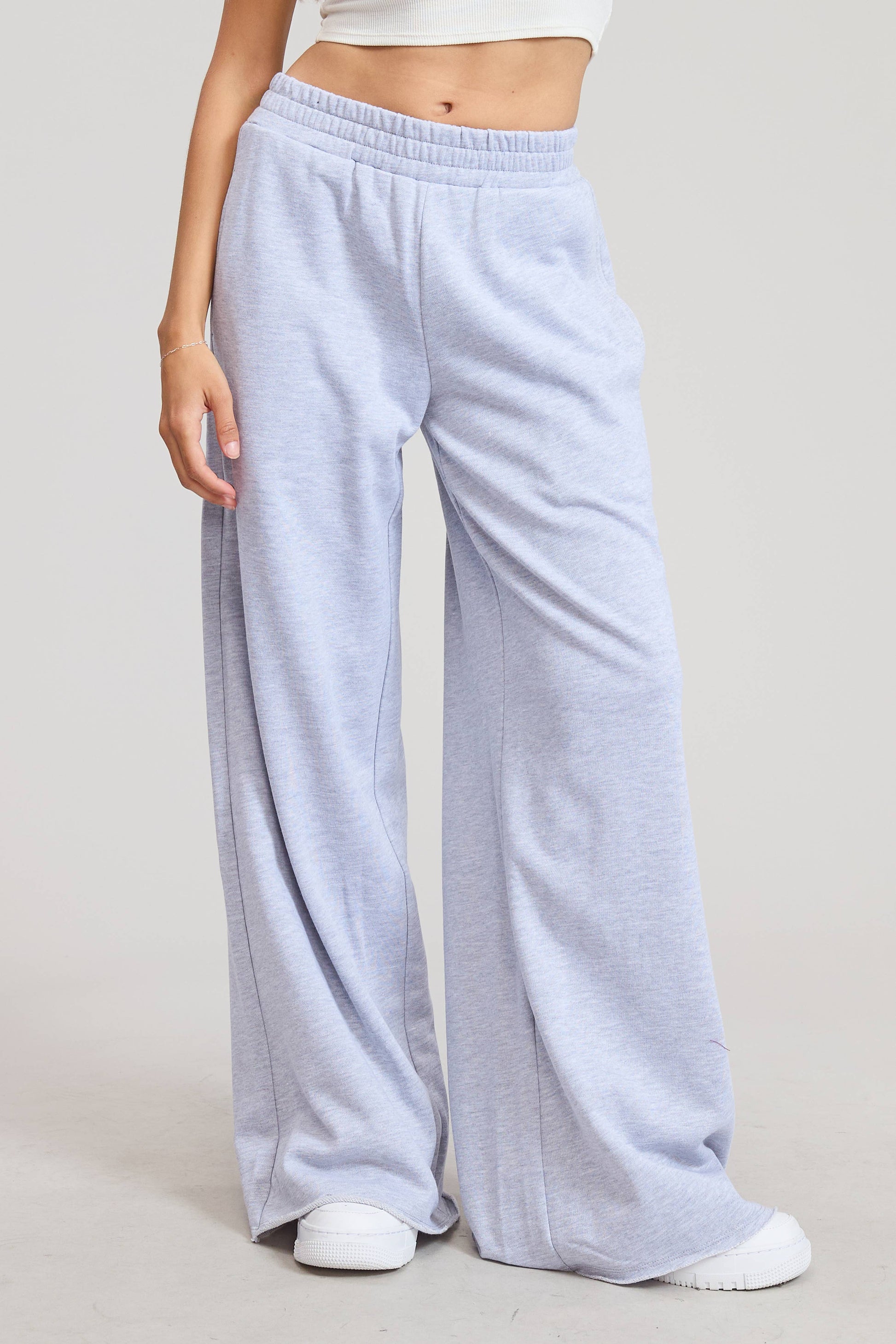 Wide Leg Cotton Jogger Sweatpants