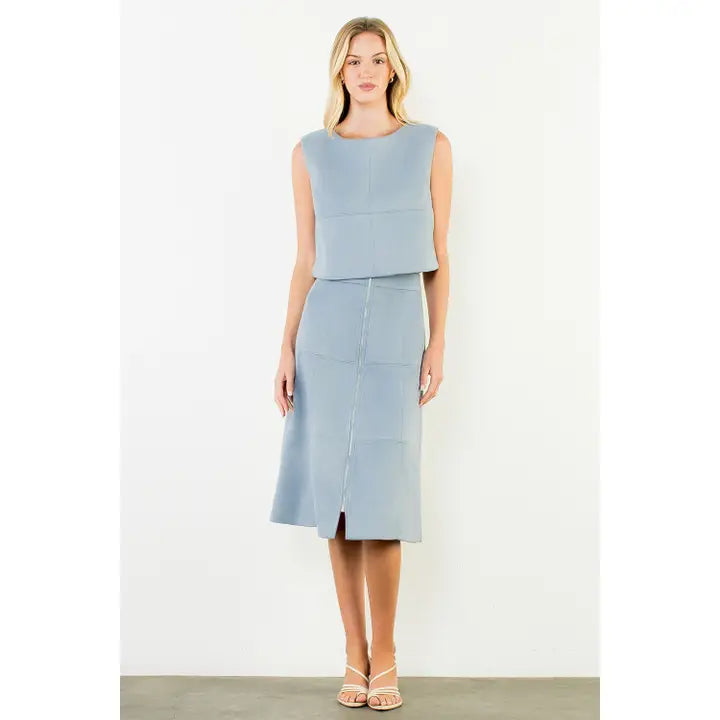Suede Sleeveless Top