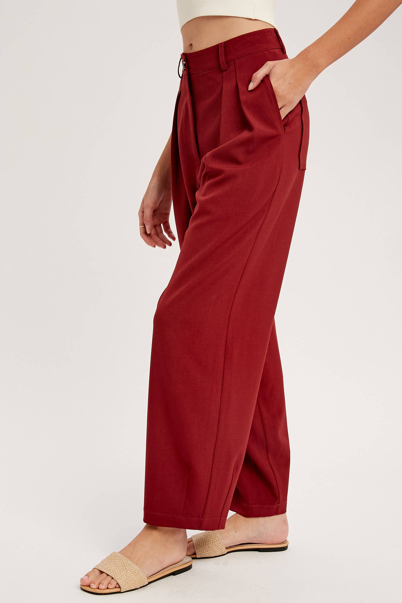 Pleated Wide-Leg Trousers LP0190