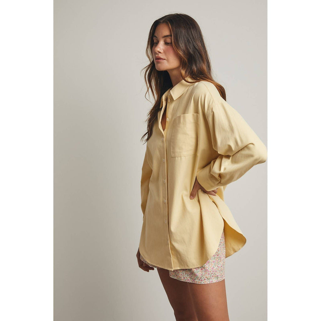 COTTON BUTTON-UP SHIRT