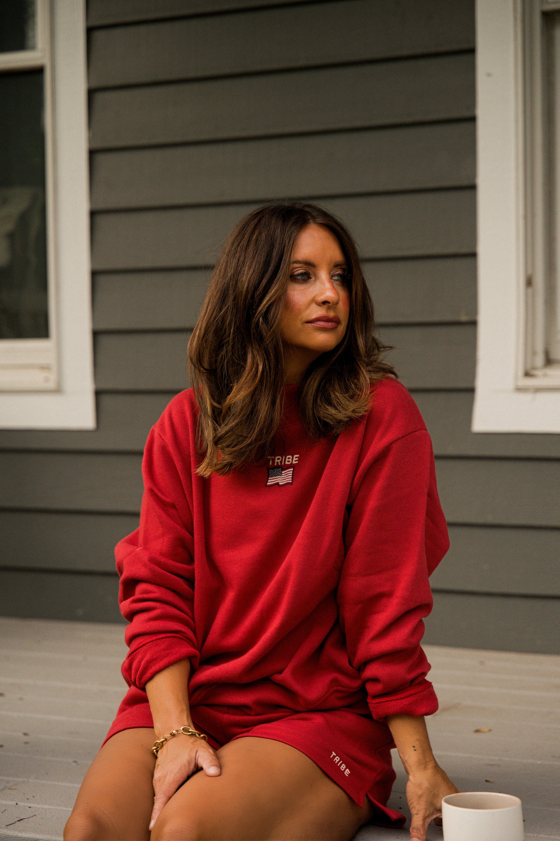 Tribe Kelley Americana Butter Mock Neck
