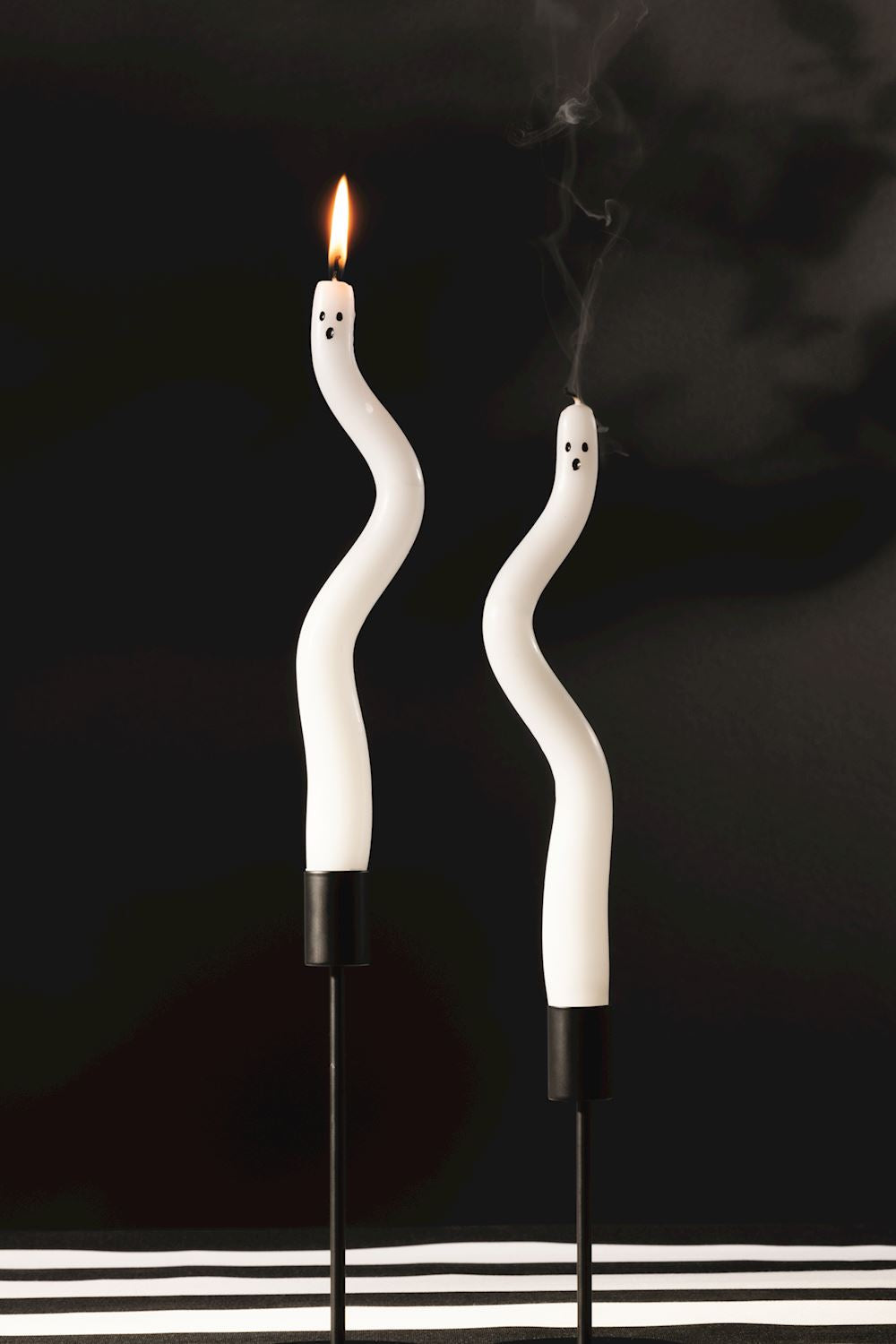 Ghost Shaped Halloween Taper Candles | Set of 2