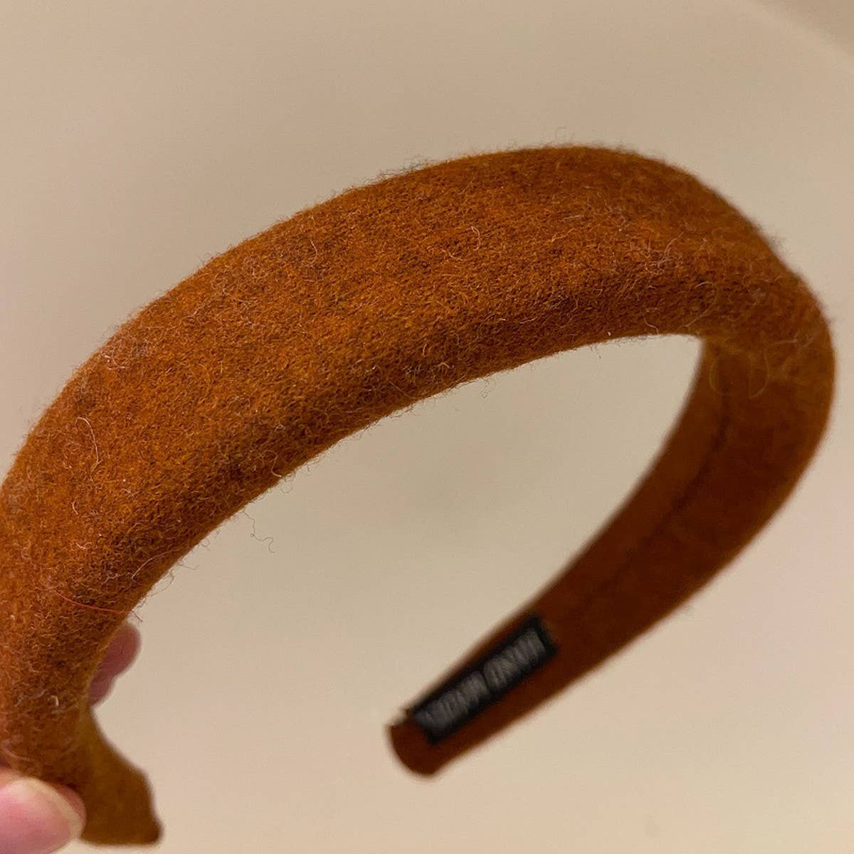 SOLID COLOR WOOL HEADBAND HAIRPIN HEADDRESS