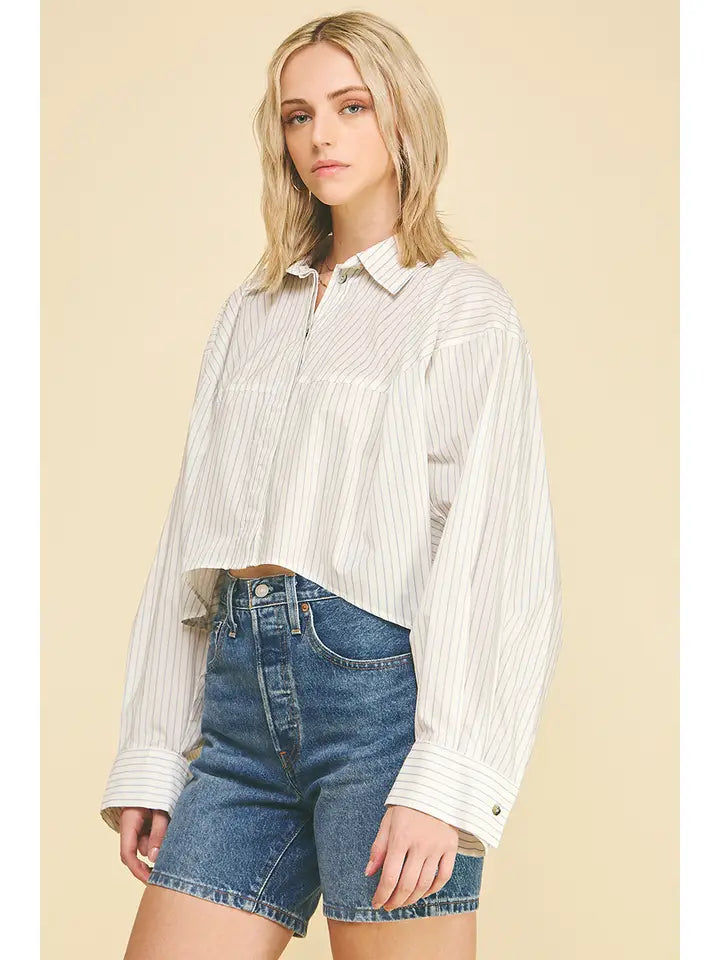 Striped Button Down Shirt