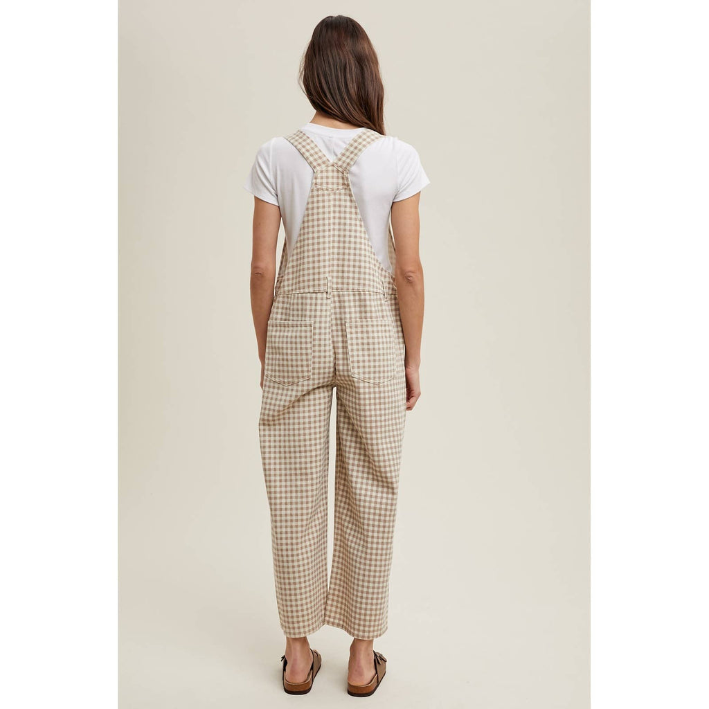 GINGHAM DENIM OVERALL / WL25-10555
