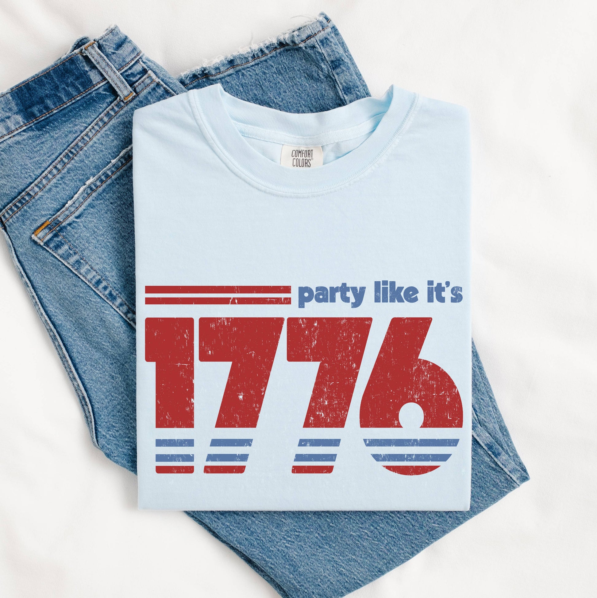 1776 Retro Patriotic USA Party Tee