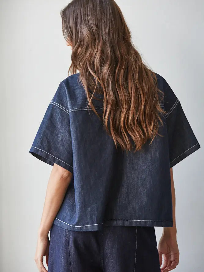 Dalston Embroidered Denim Shirt