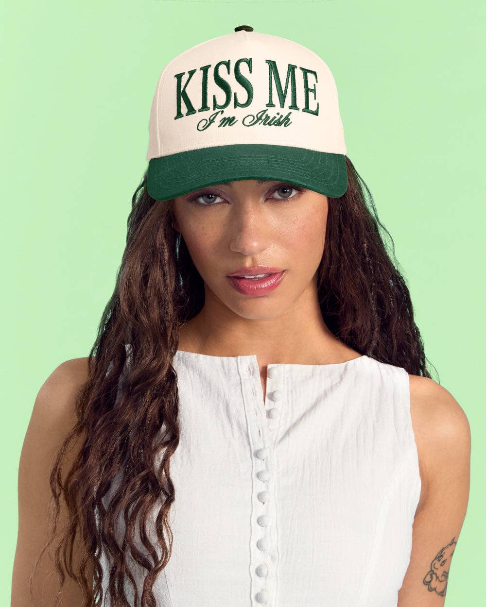 Kiss Me Irish Trucker Hat | St Patrick's Day, Lucky, Patty's