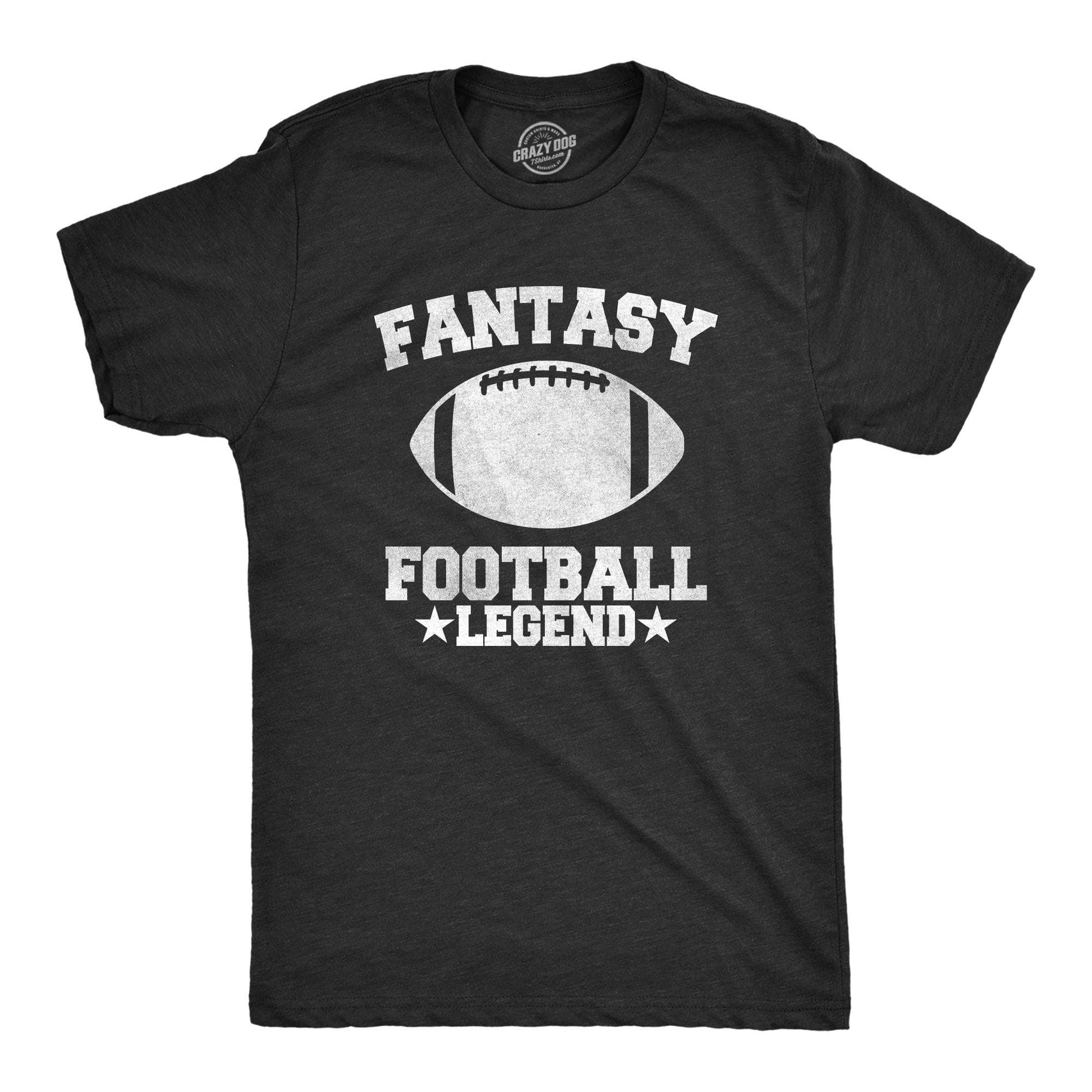 Fantasy Football Legend Mens Graphic Tee Fall Gameday Shirt