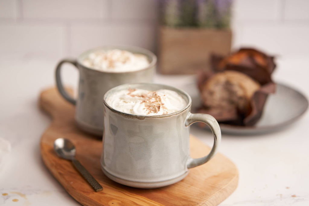 Kook Java Coffee Mugs, Stoneware, 15 oz,