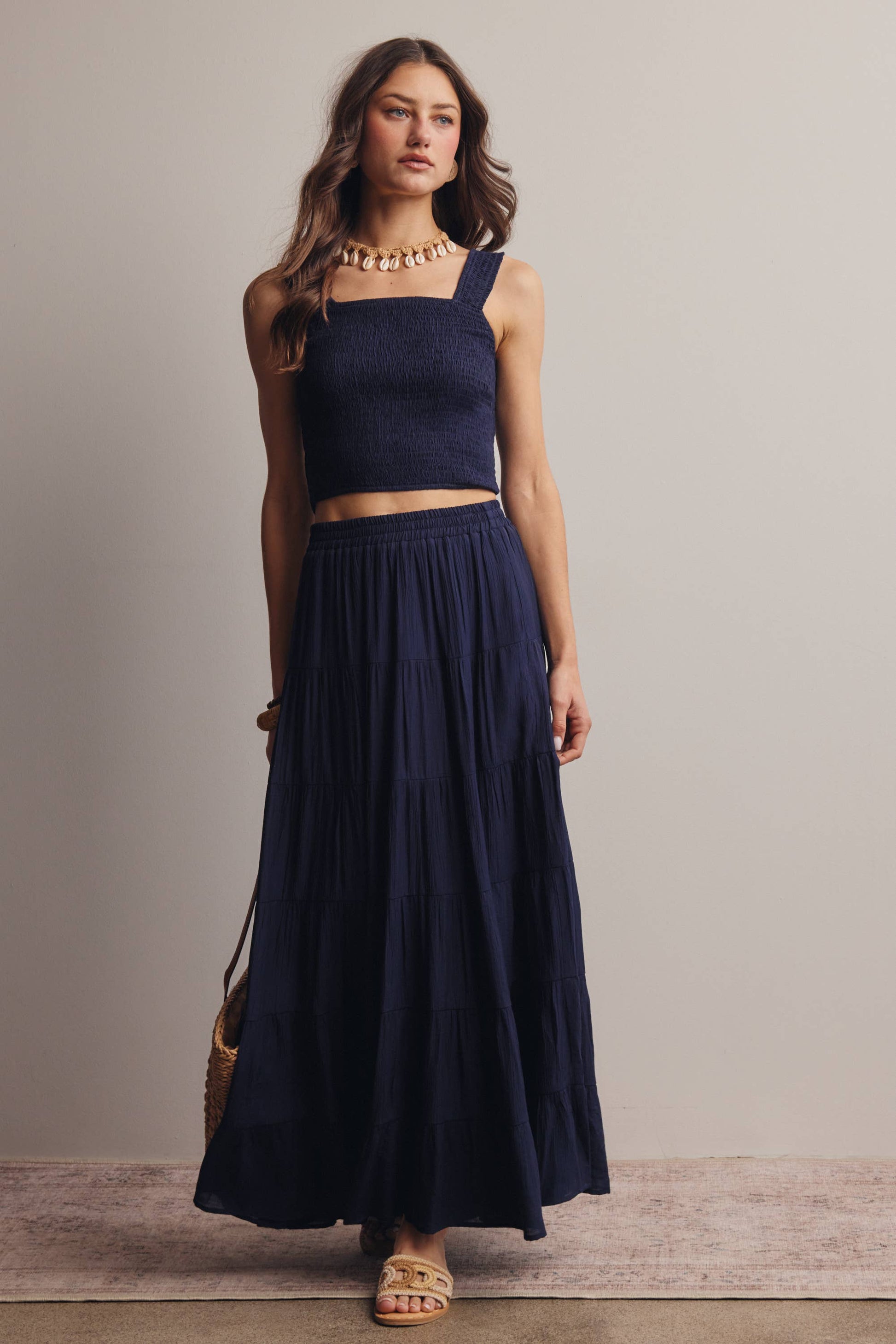 Tiered Maxi Skirt