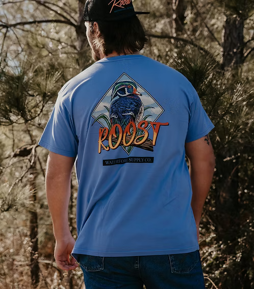 Mens Roost Wood Duck Shield Tee