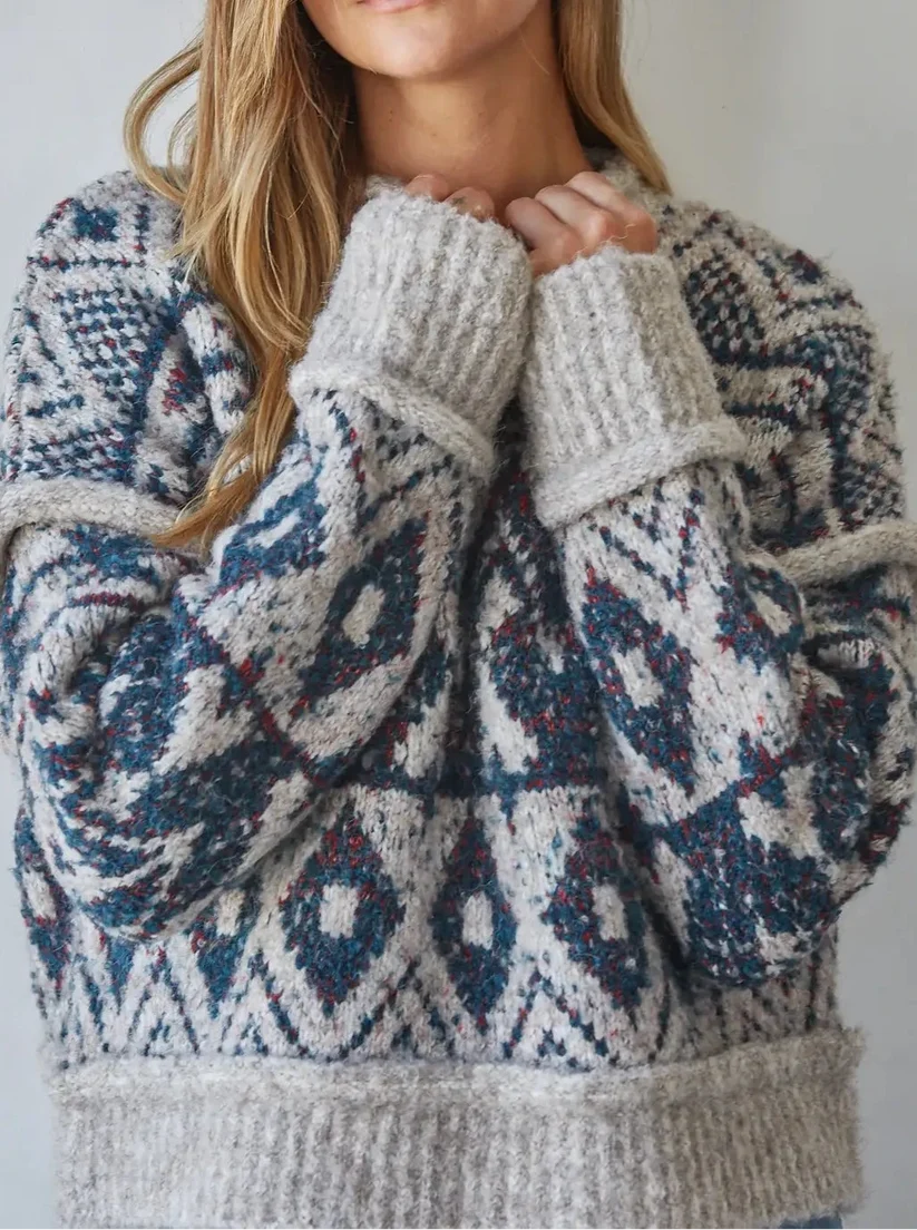 Knit Jacquard Sweater