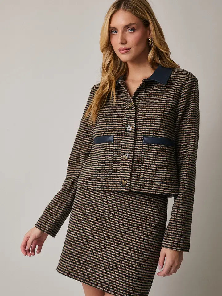 HOUNDSTOOTH MINI SKIRT