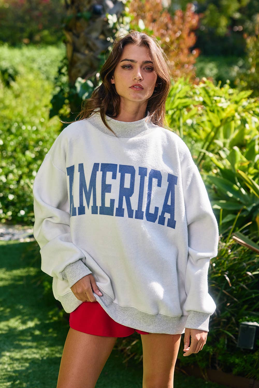 USA/America Print Reversible Sweatshirt