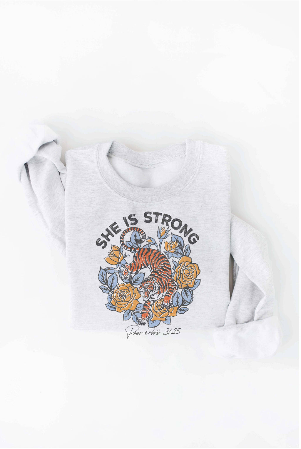 SHE IS STRONG Graphic Sweatshirt