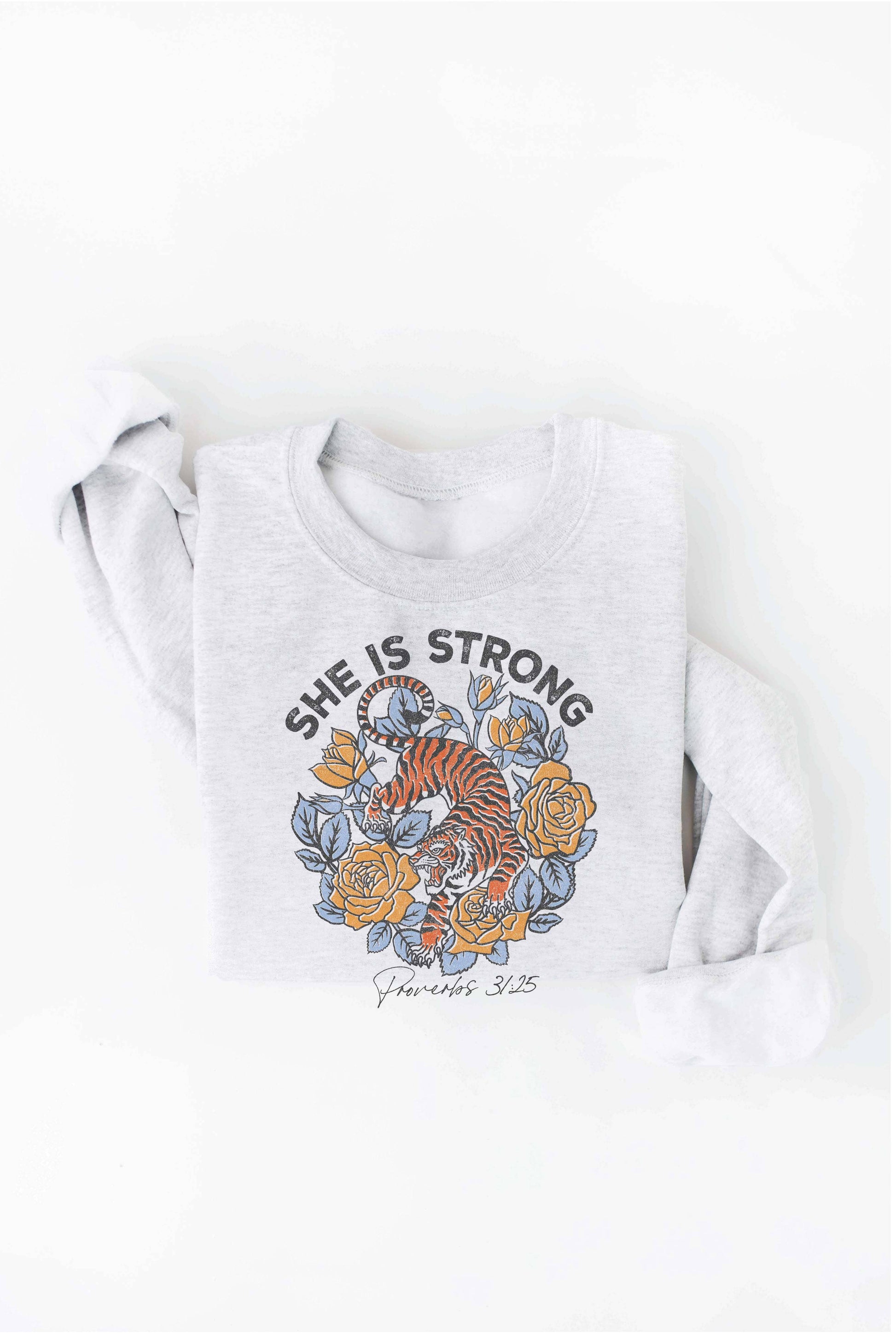 SHE IS STRONG Graphic Sweatshirt