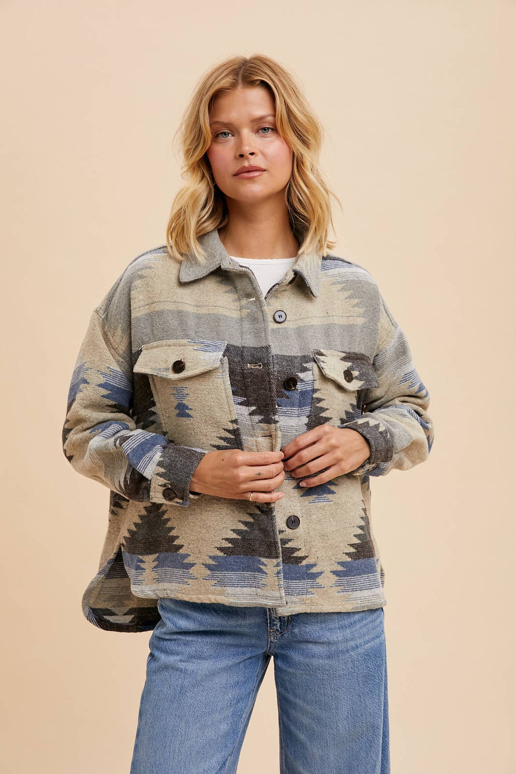 AZTEC PRINT SHACKET