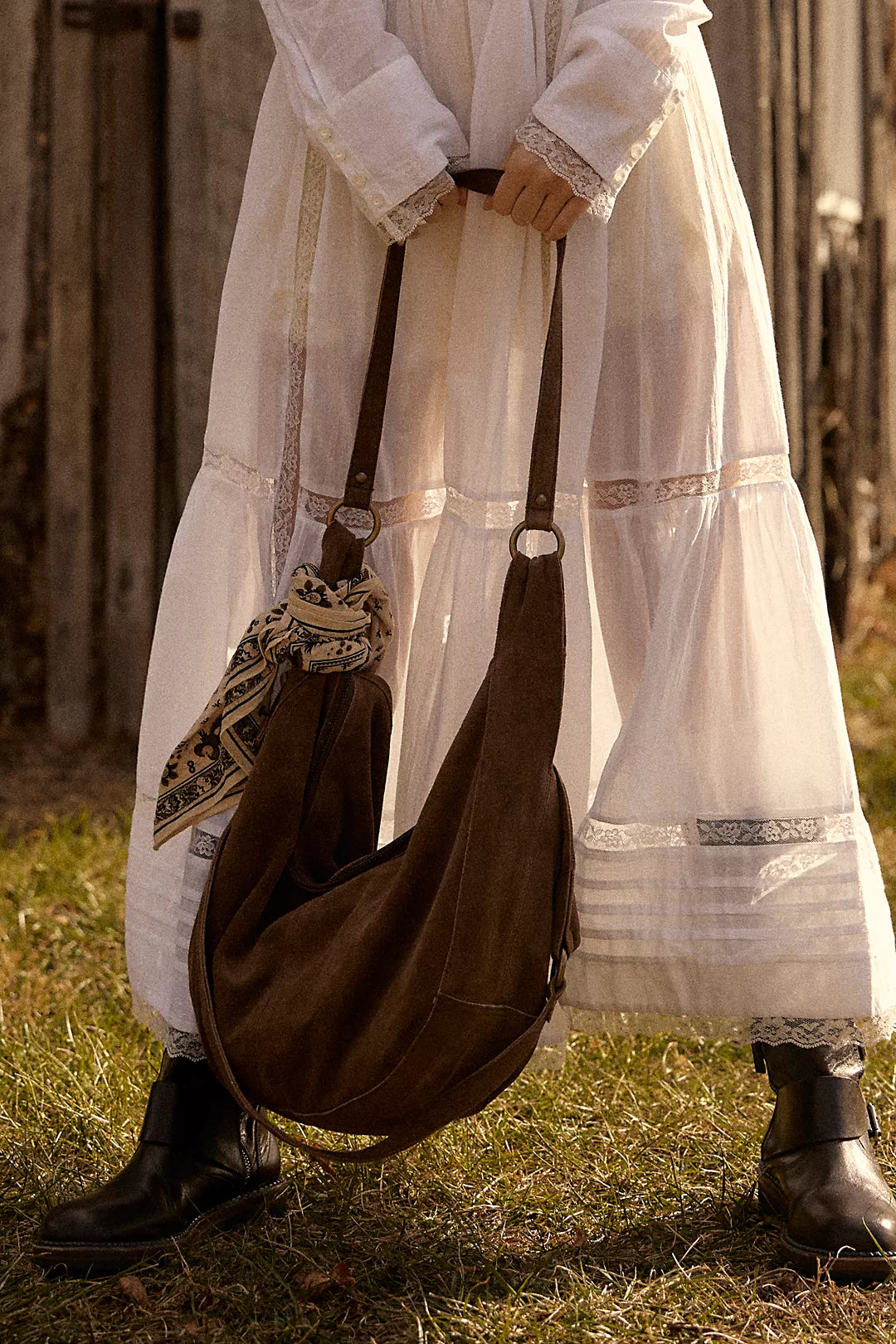 ROMA SUEDE TOTE in RUST