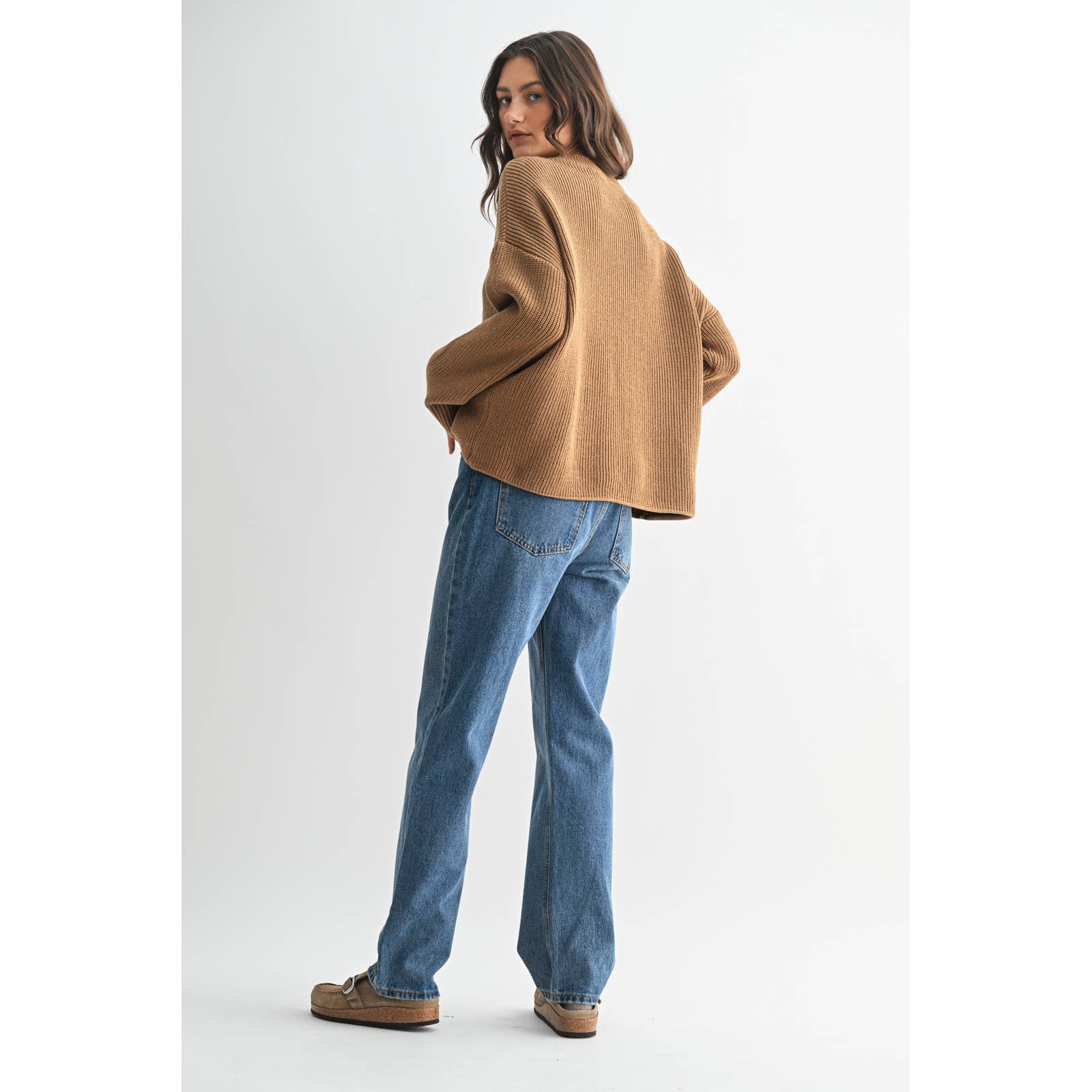 DOUBLE HORSESHOE KNIT SWEATER / WL25-11155