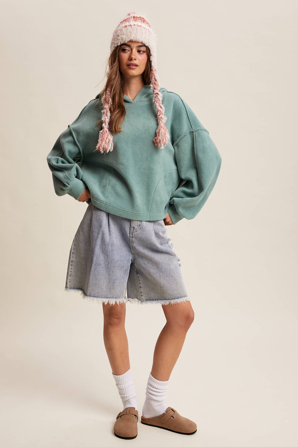 Fleece Hoodie Pullover LT1078