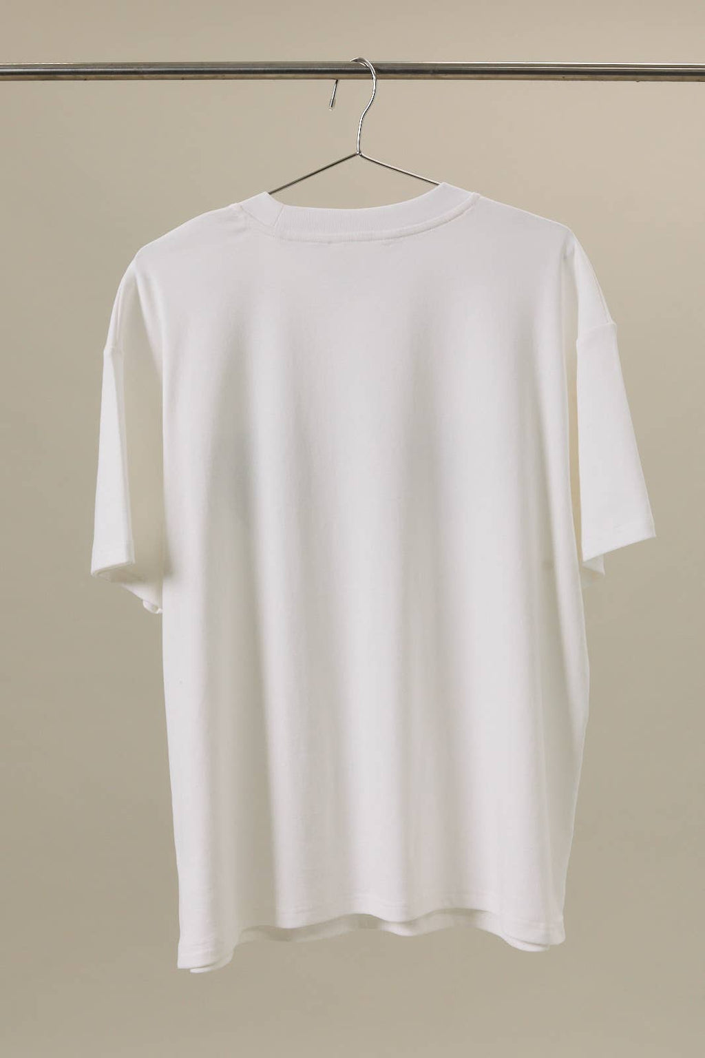 ROUND NECK HALF SLEEVE SHELL CROCHET PATCHED T-SHIRT