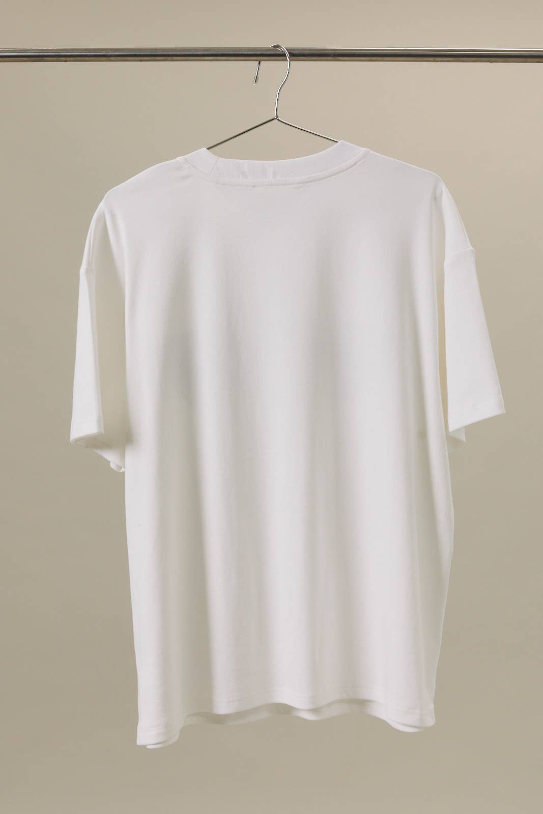 ROUND NECK HALF SLEEVE SHELL CROCHET PATCHED T-SHIRT