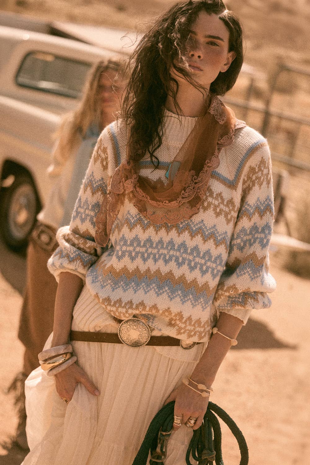 Fair Isle Knit Sweater
