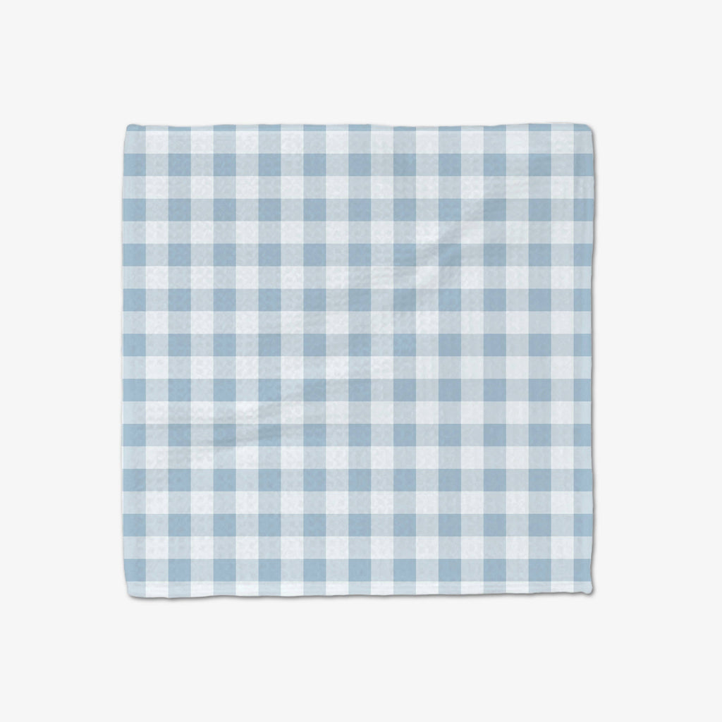 Blue Gingham Luxe Washcloth Set