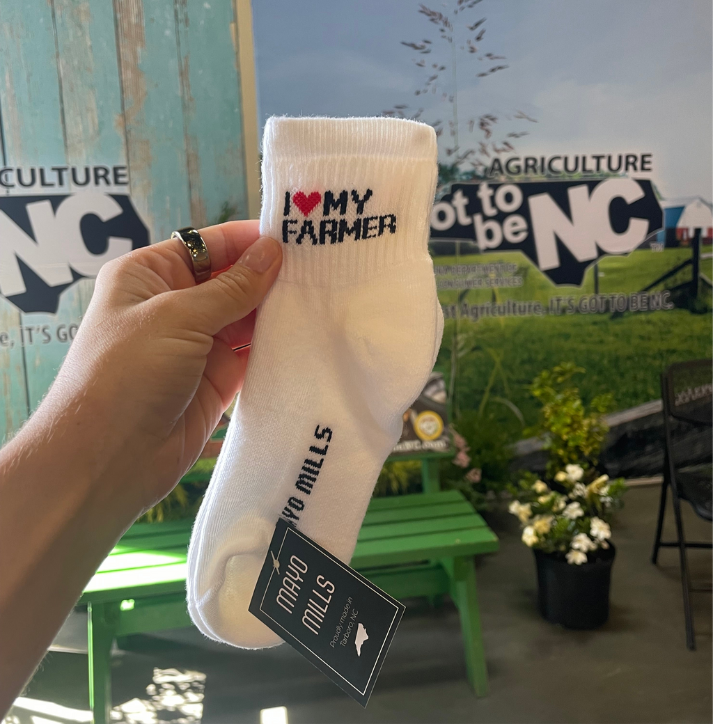 I Love My Farmer Quarter Crew Socks