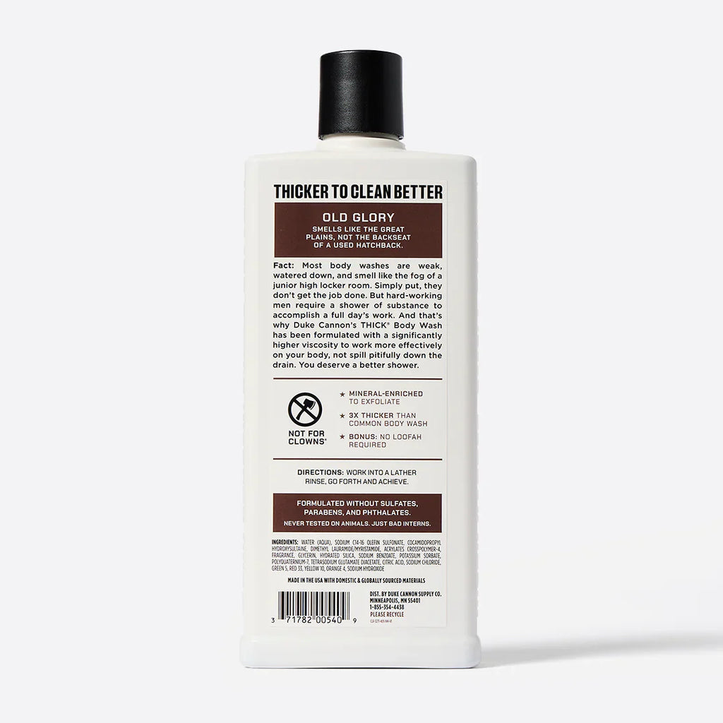 Old Glory Thick Body Wash | Duke Cannon