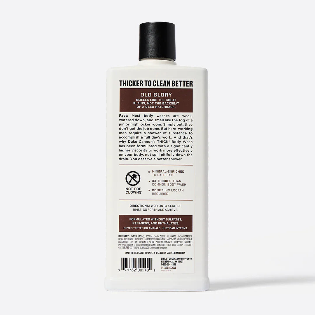 Old Glory Thick Body Wash | Duke Cannon