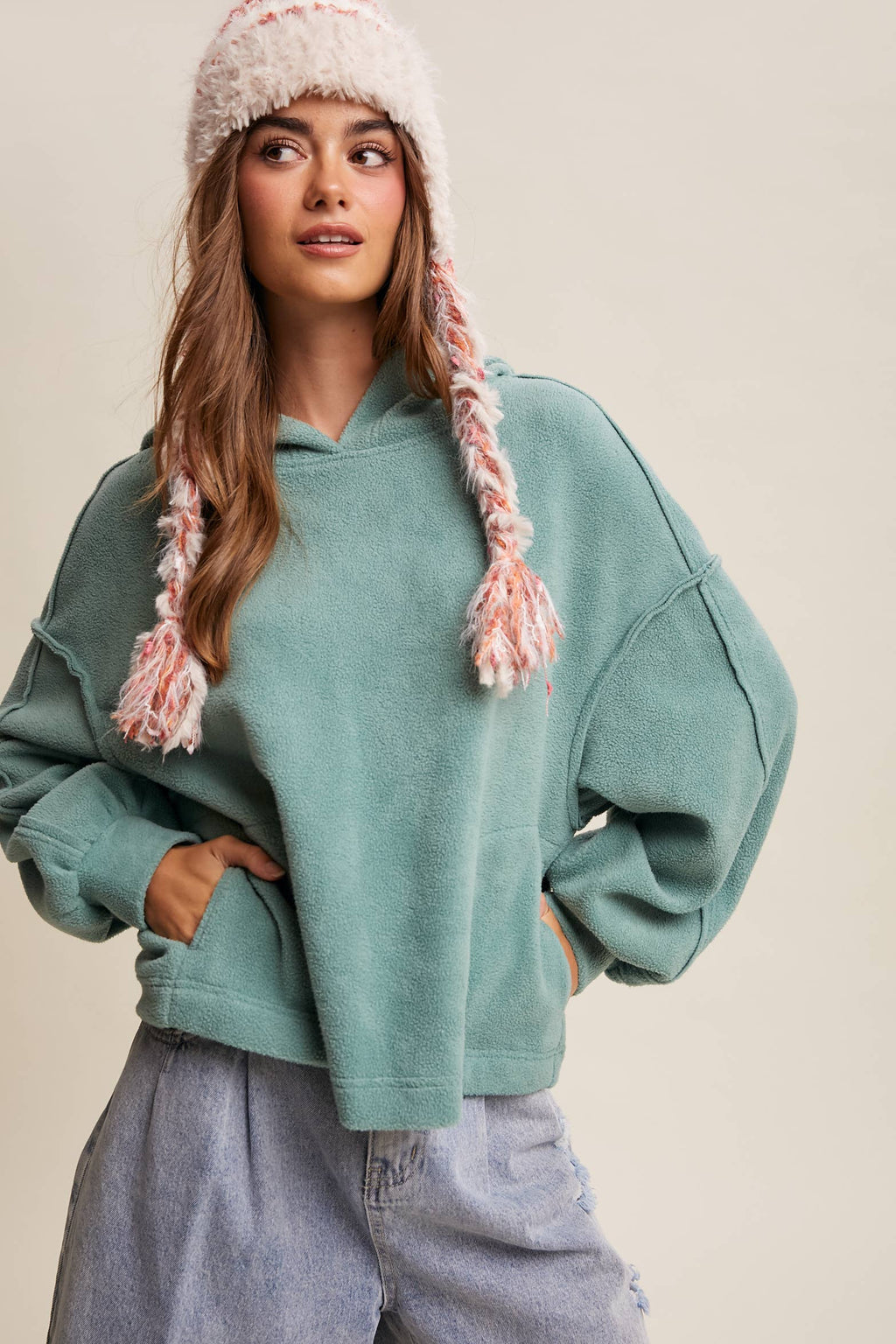 Fleece Hoodie Pullover LT1078