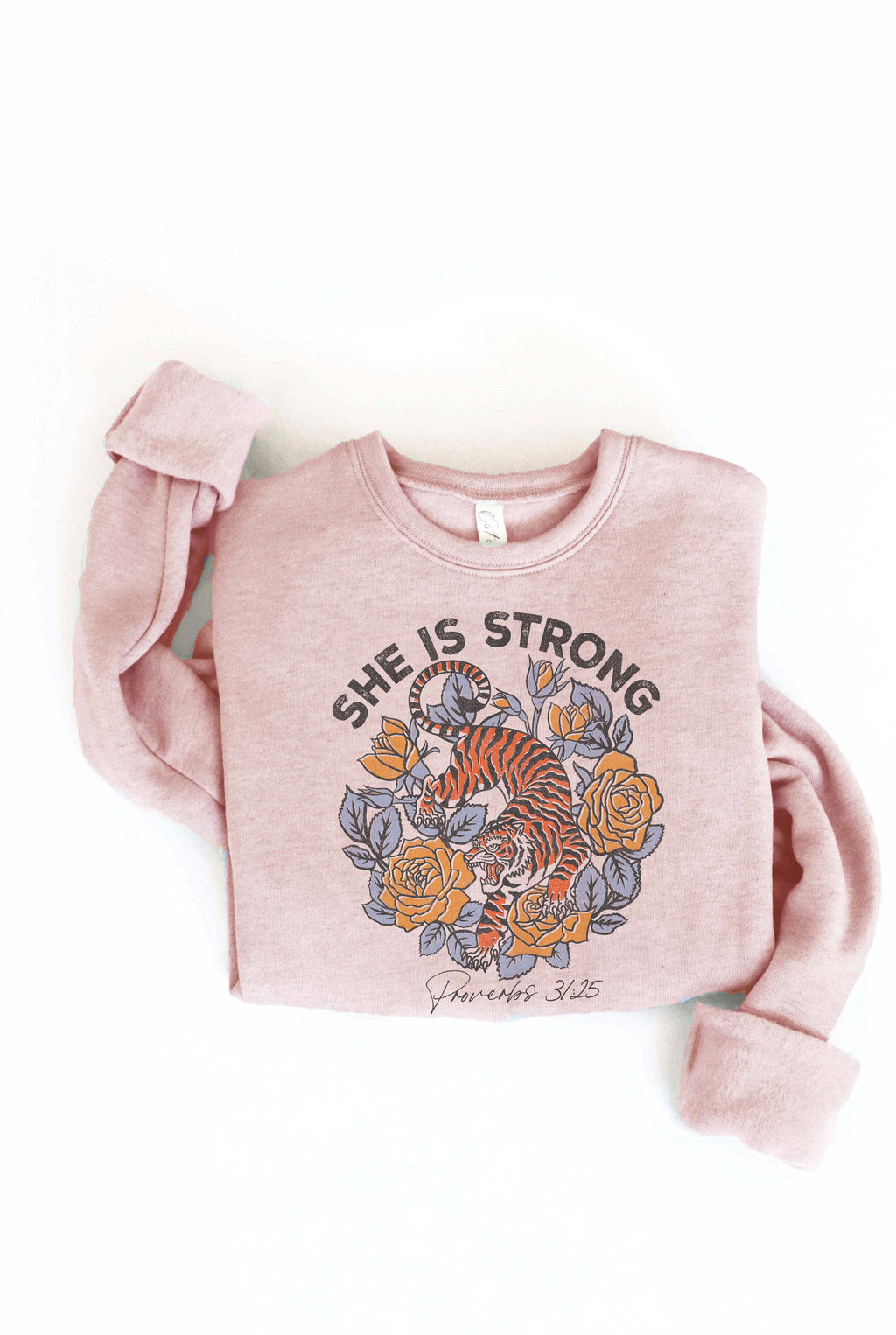 SHE IS STRONG Graphic Sweatshirt