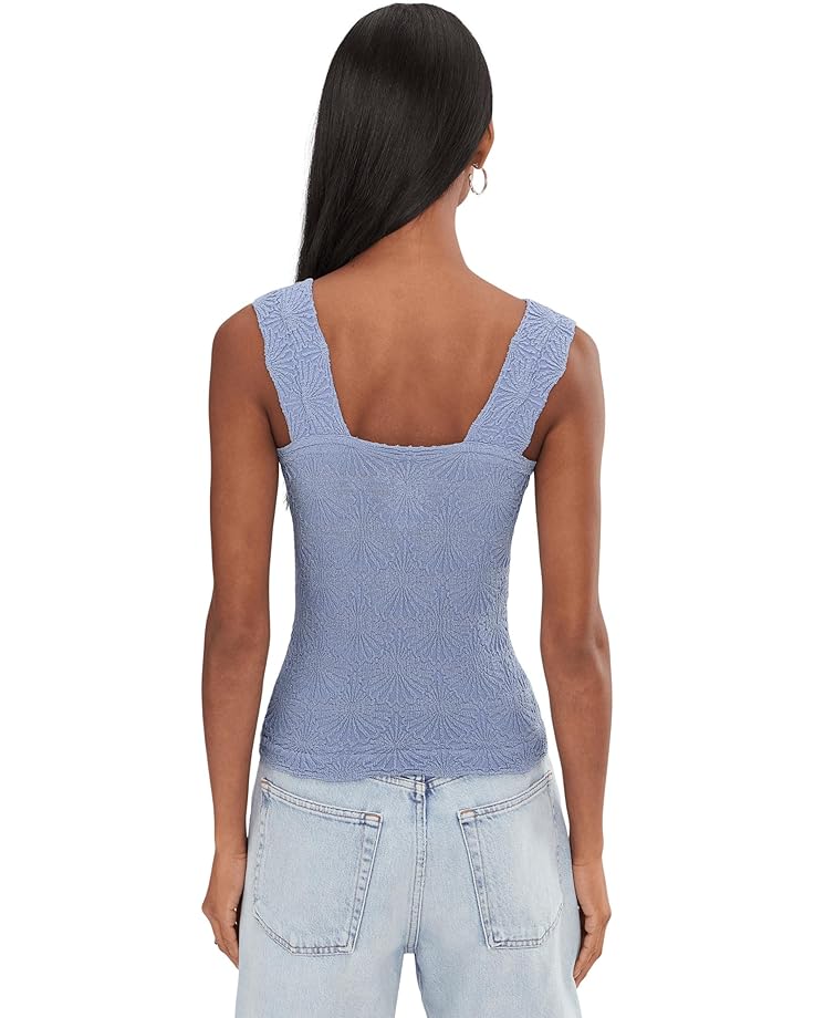 Free People Love Letter Cami - Floral Jacquard Cropped Tank