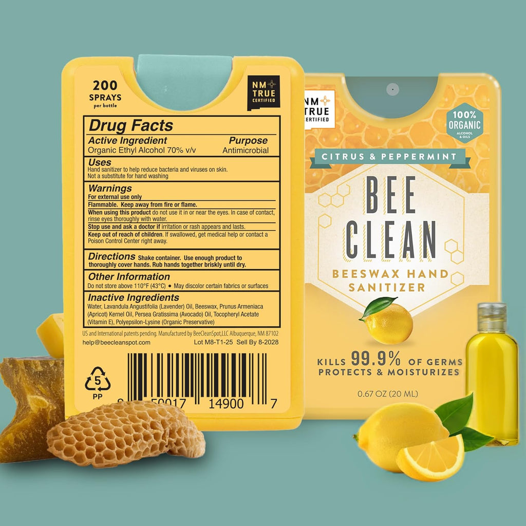 Bee Clean Beeswax Hand Sanitizer | 2 Scents