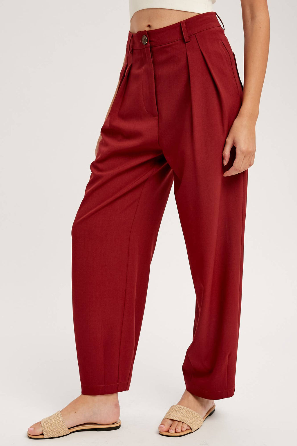 Pleated Wide-Leg Trousers LP0190