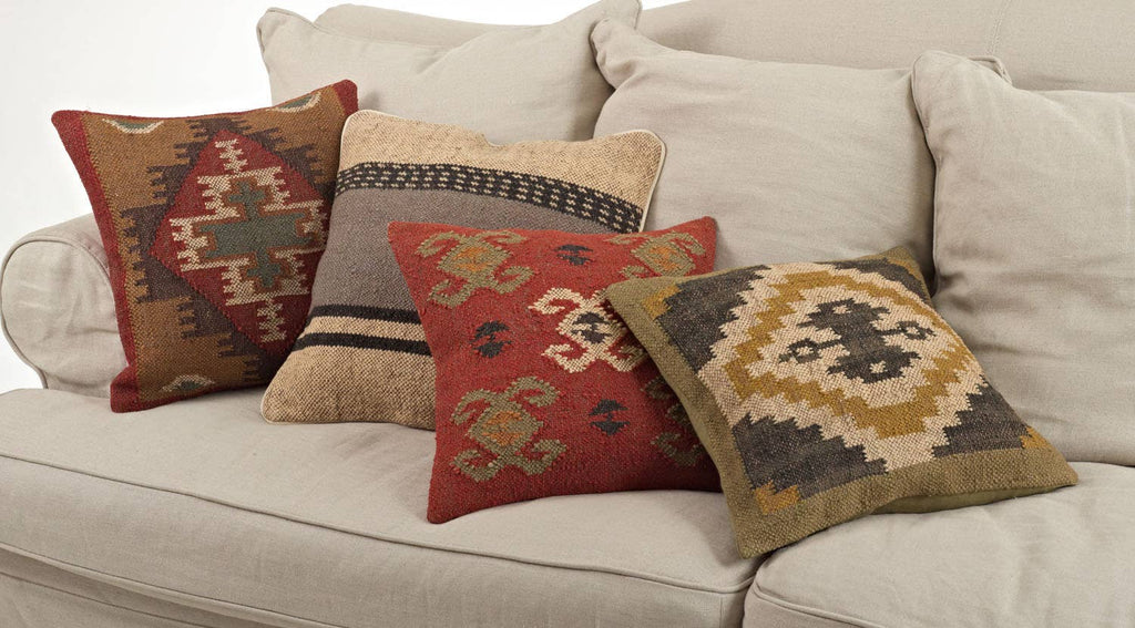 Kilim Design Pillow - Down Filled
