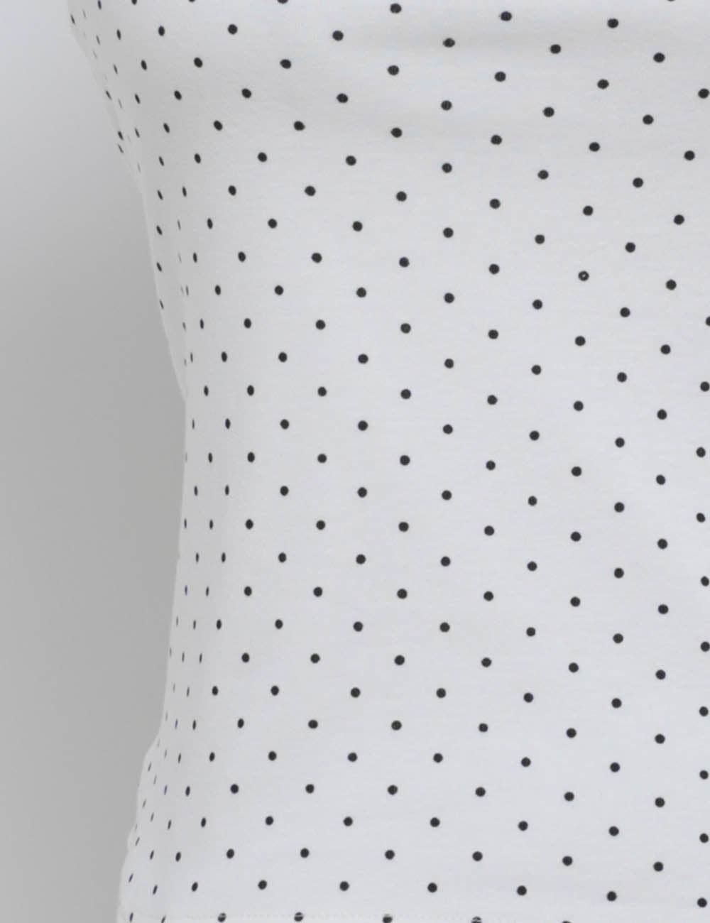 Polka Dot Print Square Neck Tank Top