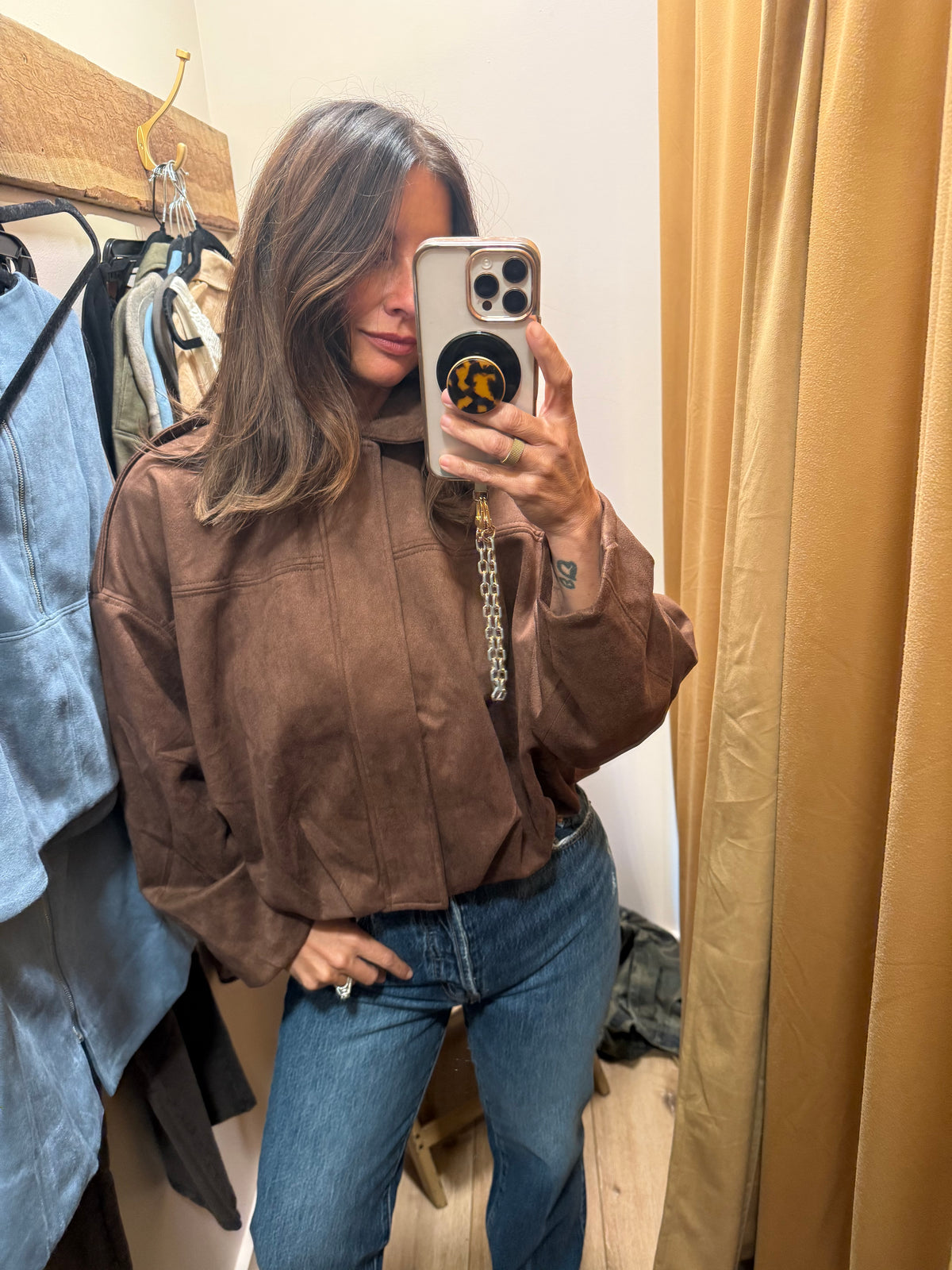 SUEDE BUBBLE JACKET