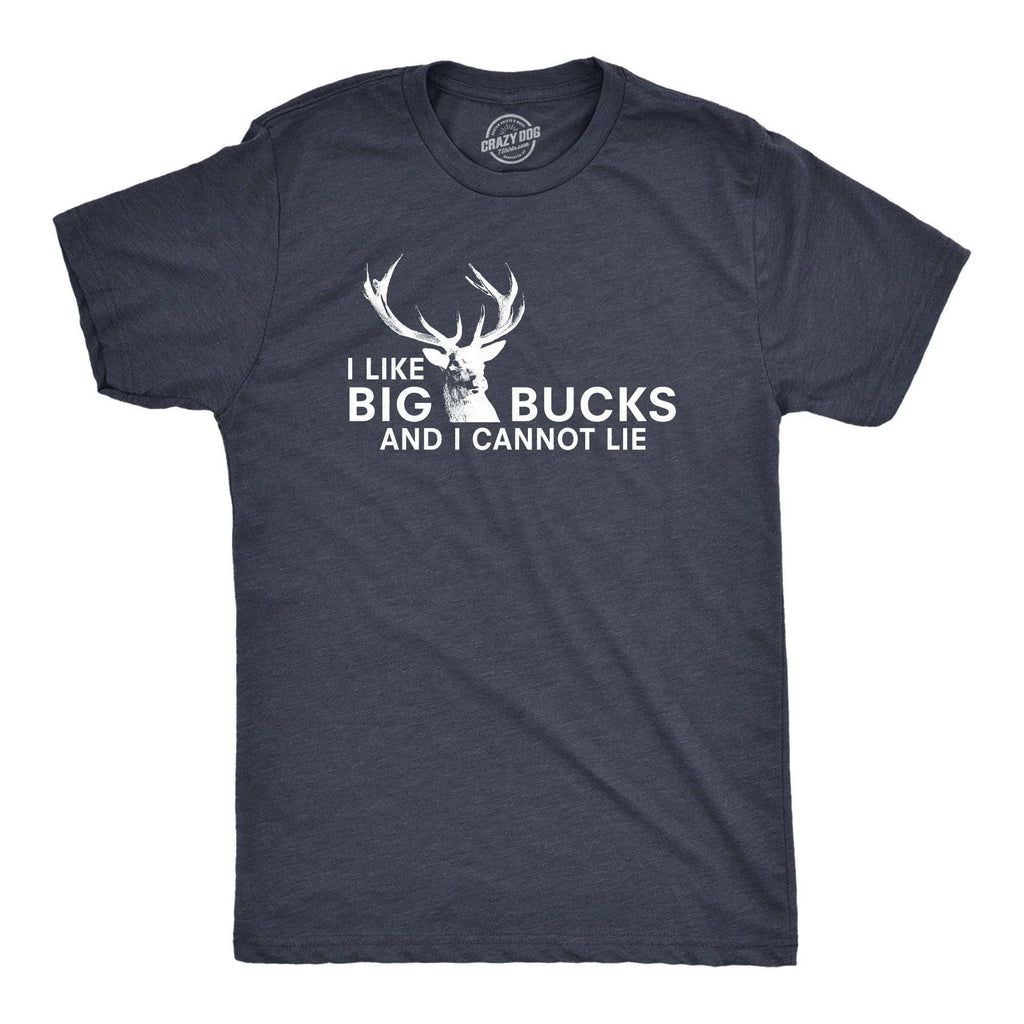I Like Big Bucks Men's Tshirt Hunting Graphic Tee Western T