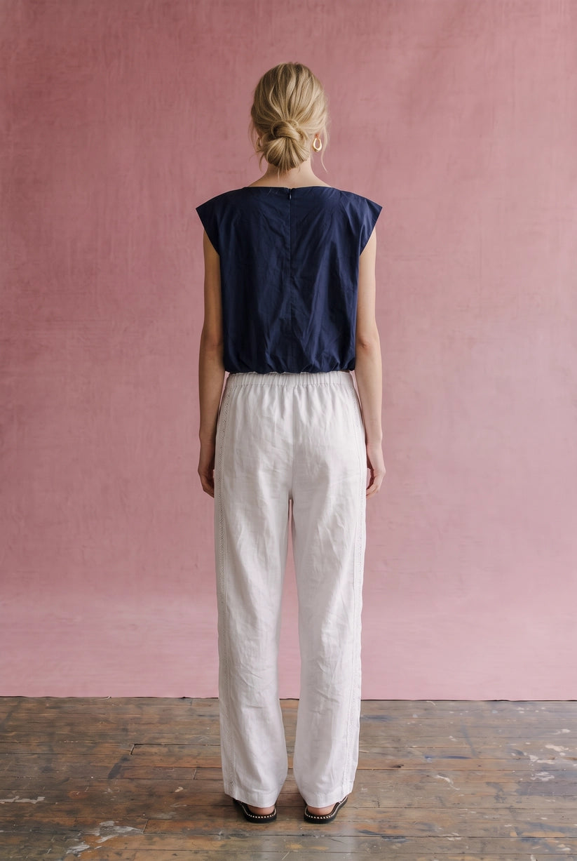 Bubble Hem Sleeveless Top