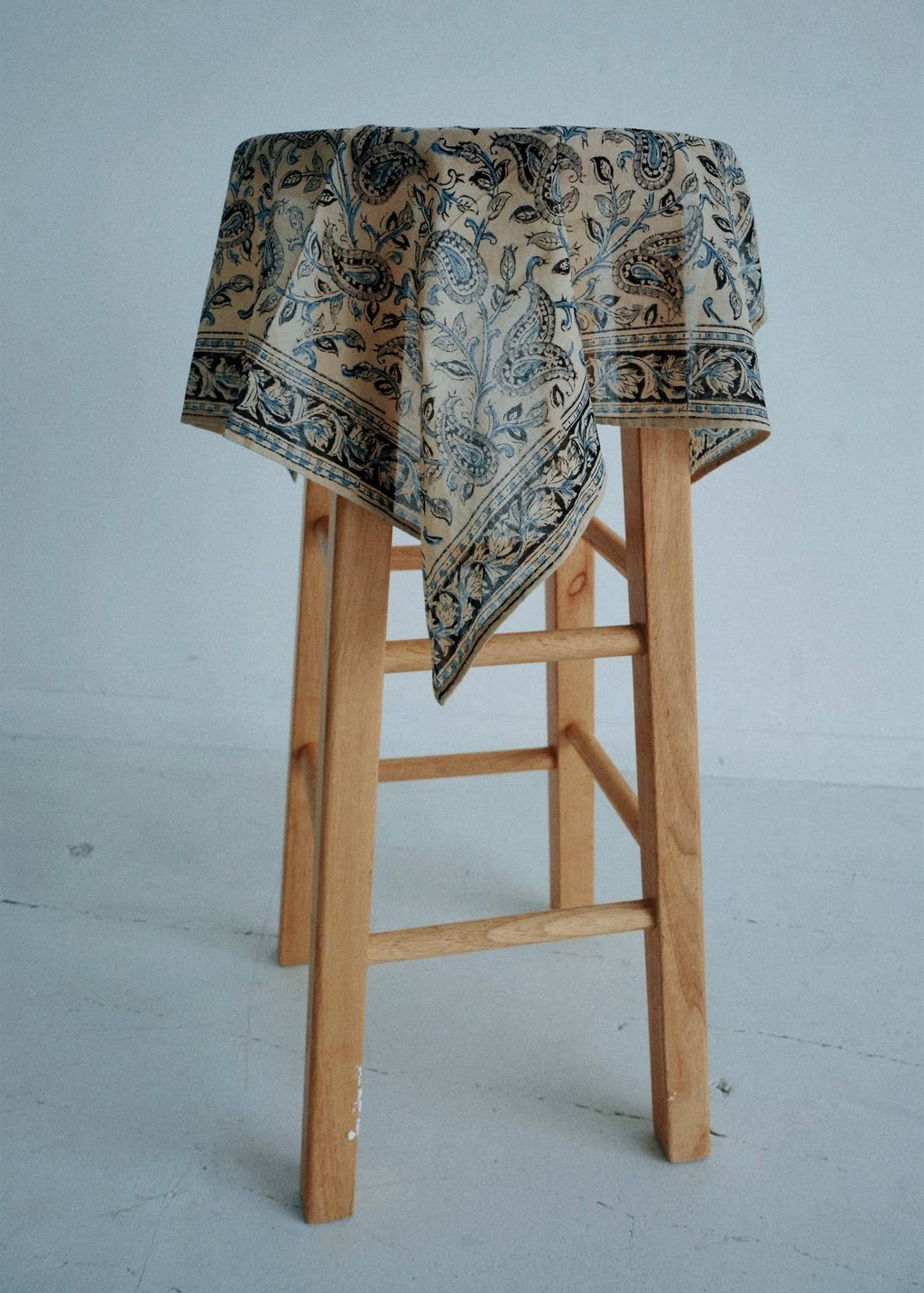 Saphire Mango Patch - Kalamkari Cotton Bandana