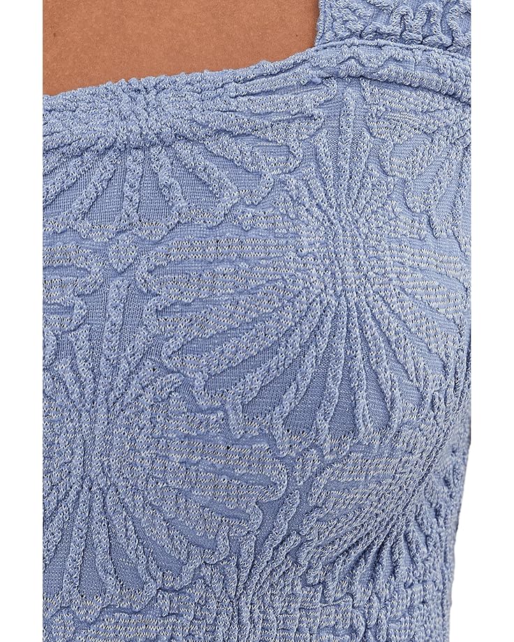 Free People Love Letter Cami - Floral Jacquard Cropped Tank