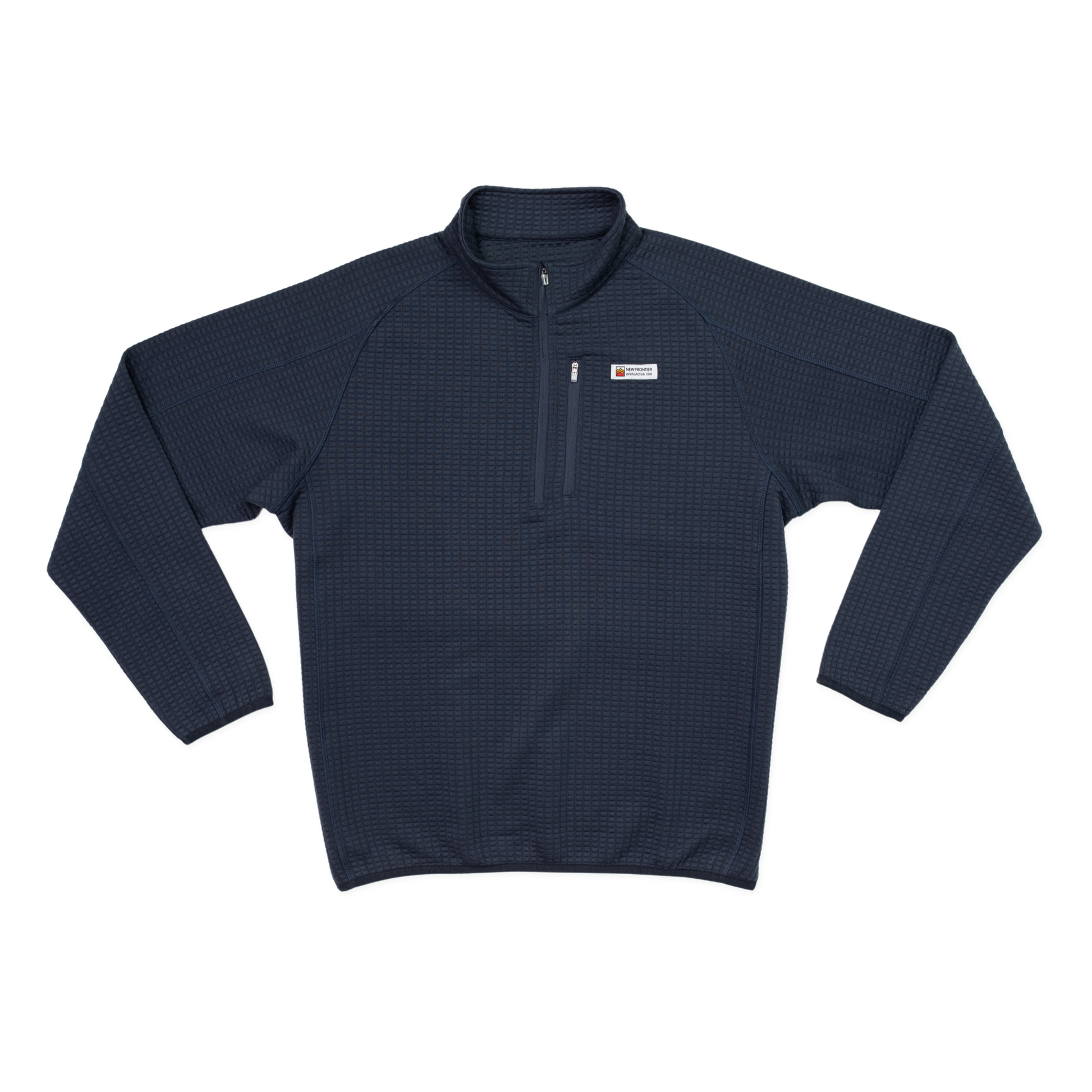 Men's Waffle 1/4 Zip Pullover (Navy)