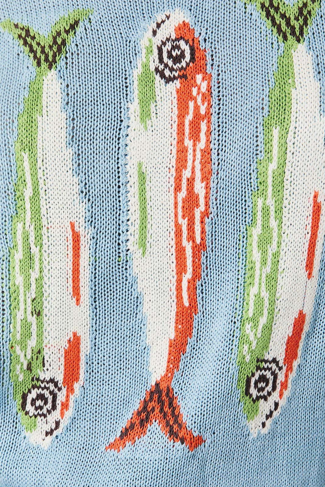 ROUND NECK 'FISH' GRAPHIC SWEATER VEST