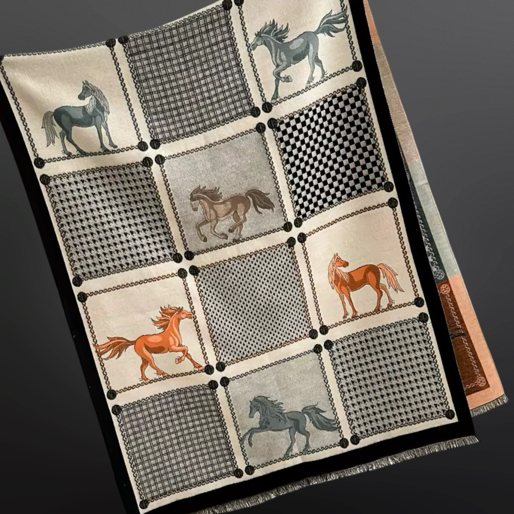 Wild Horses Equestrian Scarf